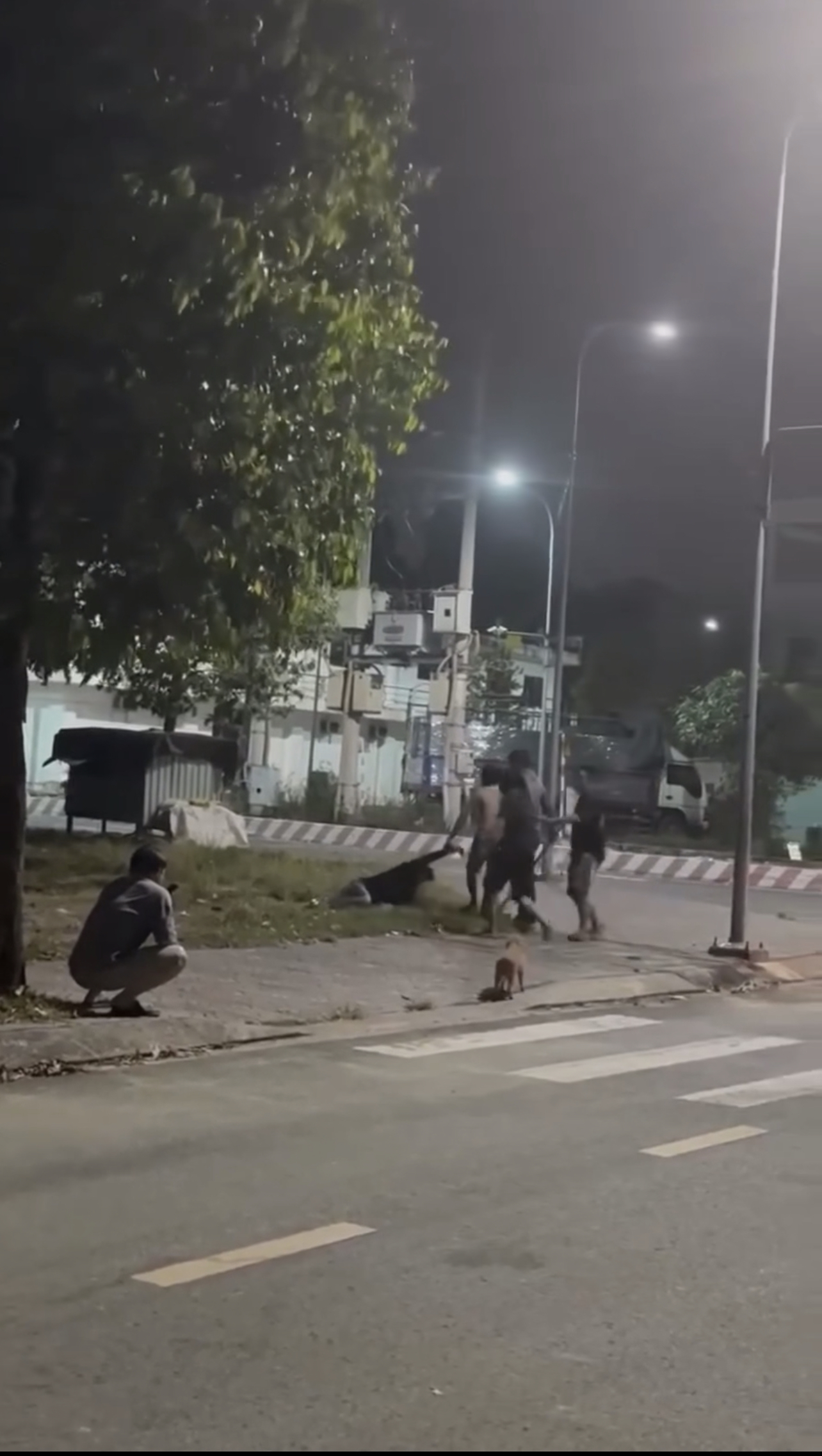 Ảnh thu nhỏ của 6-7 thanh niên t/ác đ/ộng 1 thanh niên,ở bình dương